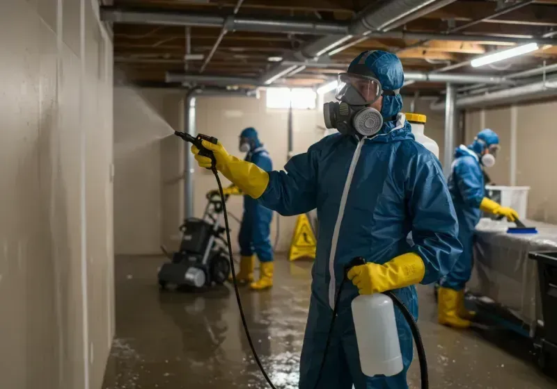 Basement Sanitization and Antimicrobial Treatment process in Okolona, MS